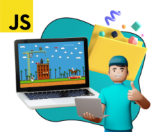 Программирование на JavaScript. Учимся создавать игры! - КИБЕРшкола программирования для детей, компьютерные курсы для школьников, начинающих и подростков - KIBERone г. Москва
