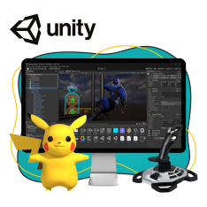Мир игр на Unity 2D на популярном движке + AI-помощники - КИБЕРшкола программирования для детей, компьютерные курсы для школьников, начинающих и подростков - KIBERone г. Коньково