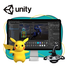 Мир игр на Unity 2D на популярном движке + AI-помощники - КИБЕРшкола программирования для детей, компьютерные курсы для школьников, начинающих и подростков - KIBERone г. Коньково