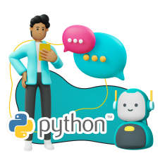 Умный чат-бот на Python - КИБЕРшкола программирования для детей, компьютерные курсы для школьников, начинающих и подростков - KIBERone г. Коньково
