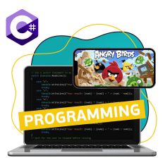 Программирование на C#. Удивительный мир 2D-игр - КИБЕРшкола программирования для детей, компьютерные курсы для школьников, начинающих и подростков - KIBERone г. Коньково