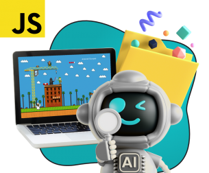 Язык программирования JavaScript + AI. Проектное обучение + геймификация + AI-помощники - КИБЕРшкола программирования для детей, компьютерные курсы для школьников, начинающих и подростков - KIBERone г. Коньково